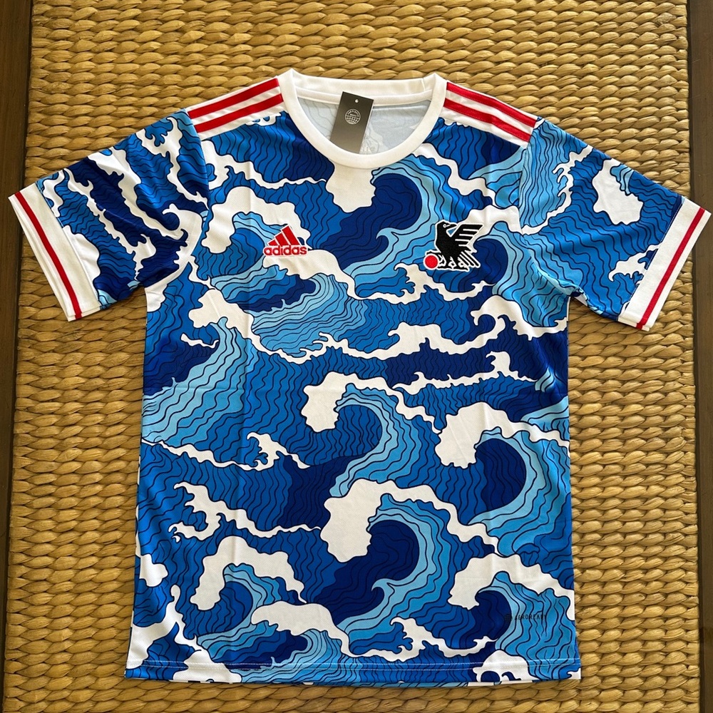 Japan Great Wave Blue & White Special Jersey - Picture 2 of 3